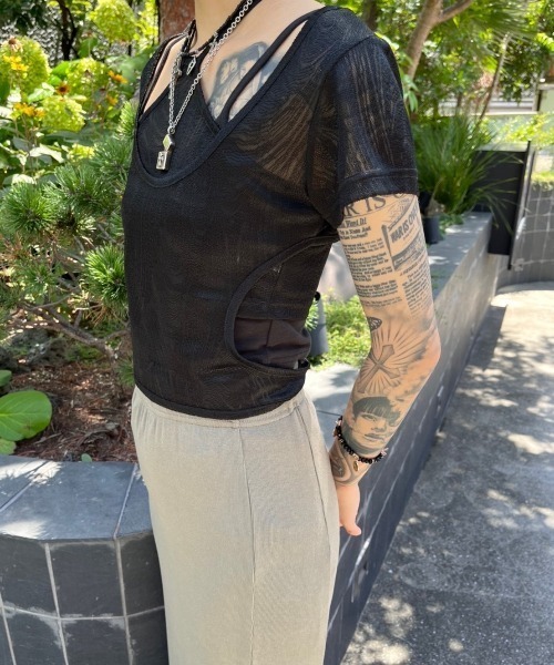 XU（エックスユー）の「【XU/エックスユー】asymmetry long skirt