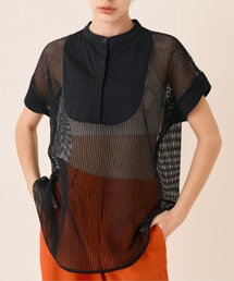 Solace | メッシュ切替ノースリブラウス(シャツ/ブラウス)