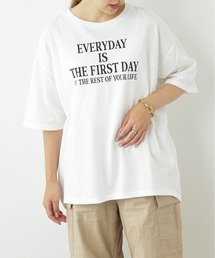 OUVRAGE CLASSE | オーバーサイズロゴTシャツ(Tシャツ/カットソー)