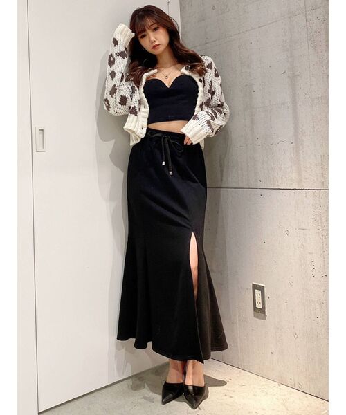 GYDA（ジェイダ）の「LEOPARD PATTERNショートニットカーディガン（カーディガン/ボレロ・レディース・オフホワイト/ベージュ・FREE）」の20枚目の写真