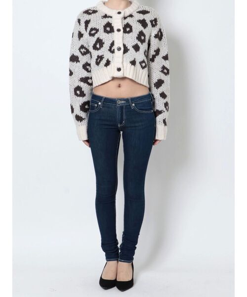 GYDA（ジェイダ）の「LEOPARD PATTERNショートニットカーディガン（カーディガン/ボレロ・レディース・オフホワイト/ベージュ・FREE）」の22枚目の写真
