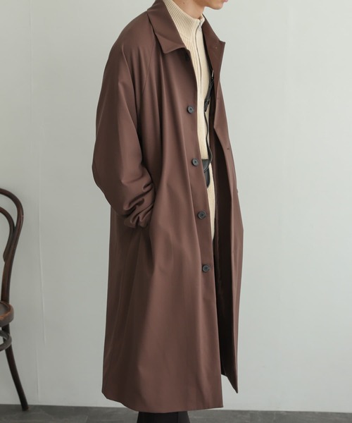 SENSE OF PLACE by URBAN RESEARCH（センスオブプレイスバイアーバンリサーチ）の「ステンカラーコート（ステンカラーコート・メンズ・ライトベージュ/ブラック/ブラウン/ベージュ・MEDIUM/LARGE）」の3枚目の写真