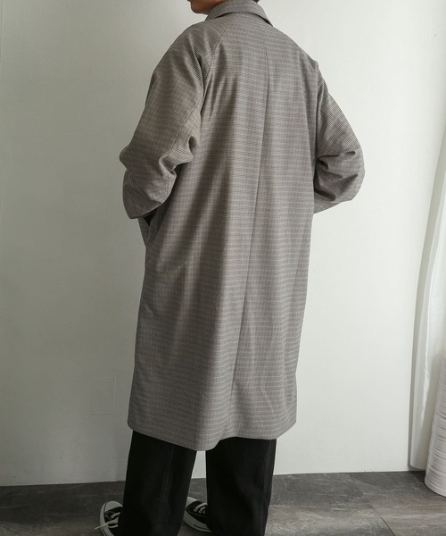 SENSE OF PLACE by URBAN RESEARCH（センスオブプレイスバイアーバンリサーチ）の「ステンカラーコート（ステンカラーコート・メンズ・ライトベージュ/ブラック/ブラウン/ベージュ・MEDIUM/LARGE）」の8枚目の写真