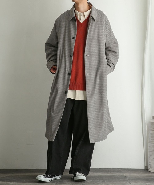 SENSE OF PLACE by URBAN RESEARCH（センスオブプレイスバイアーバンリサーチ）の「ステンカラーコート（ステンカラーコート・メンズ・ライトベージュ/ブラック/ブラウン/ベージュ・MEDIUM/LARGE）」の12枚目の写真