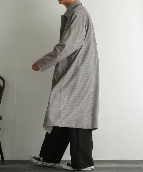 SENSE OF PLACE by URBAN RESEARCH（センスオブプレイスバイアーバンリサーチ）の「ステンカラーコート（ステンカラーコート・メンズ・ライトベージュ/ブラック/ブラウン/ベージュ・MEDIUM/LARGE）」の16枚目の写真