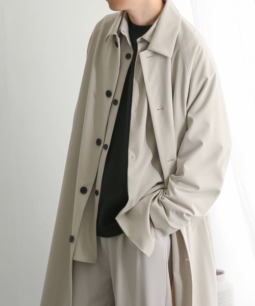 SENSE OF PLACE by URBAN RESEARCH（センスオブプレイスバイアーバンリサーチ）の「ステンカラーコート（ステンカラーコート・メンズ・ライトベージュ/ブラック/ブラウン/ベージュ・MEDIUM/LARGE）」の17枚目の写真
