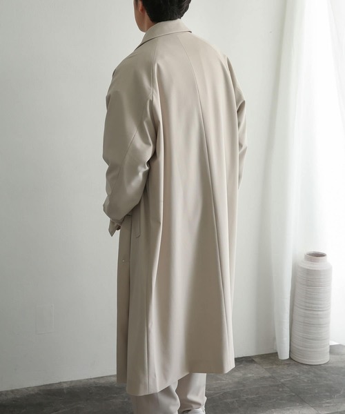 SENSE OF PLACE by URBAN RESEARCH（センスオブプレイスバイアーバンリサーチ）の「ステンカラーコート（ステンカラーコート・メンズ・ライトベージュ/ブラック/ブラウン/ベージュ・MEDIUM/LARGE）」の22枚目の写真