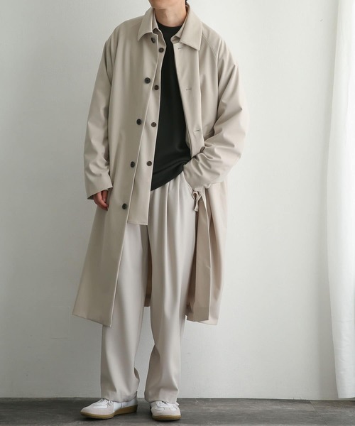 SENSE OF PLACE by URBAN RESEARCH（センスオブプレイスバイアーバンリサーチ）の「ステンカラーコート（ステンカラーコート・メンズ・ライトベージュ/ブラック/ブラウン/ベージュ・MEDIUM/LARGE）」の7枚目の写真