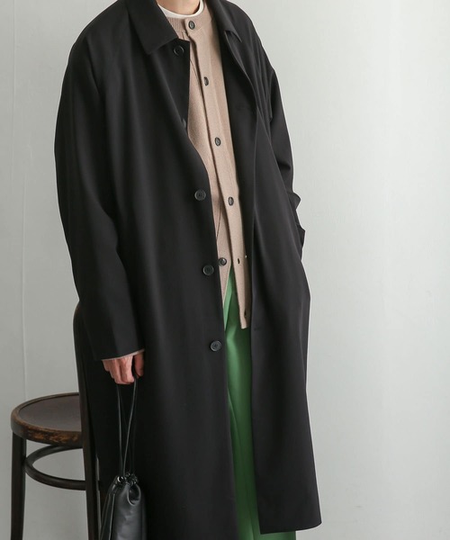 SENSE OF PLACE by URBAN RESEARCH（センスオブプレイスバイアーバンリサーチ）の「ステンカラーコート（ステンカラーコート・メンズ・ライトベージュ/ブラック/ブラウン/ベージュ・MEDIUM/LARGE）」の14枚目の写真