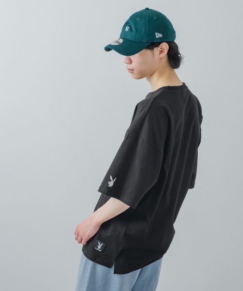 PLAYBOY（プレイボーイ）の「【PLAYBOY】ラビットヘッド 刺繍 ポケット 半袖Tシャツ（Tシャツ/カットソー・メンズ・ホワイト系その他/ブラック/ホワイト/ブラック系その他・LARGE/X-LARGE/MEDIUM）」の17枚目の写真