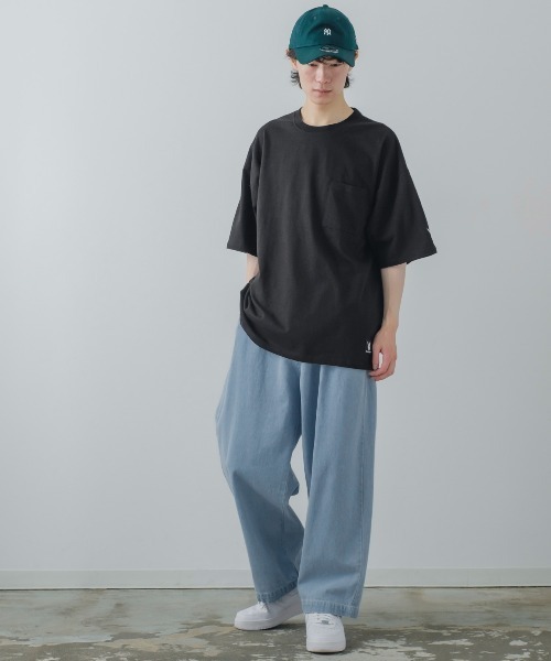 PLAYBOY（プレイボーイ）の「【PLAYBOY】ラビットヘッド 刺繍 ポケット 半袖Tシャツ（Tシャツ/カットソー・メンズ・ホワイト系その他/ブラック/ホワイト/ブラック系その他・LARGE/X-LARGE/MEDIUM）」の7枚目の写真