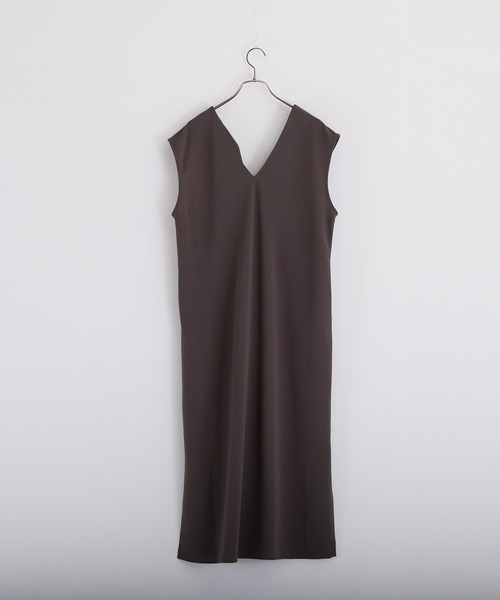 PAPAVER（パパヴェル）の「【PAPAVER】ジョーゼットポンチキーネック（ワンピース・レディース・ブラック/ブラウン/グレー・MEDIUM）」の11枚目の写真