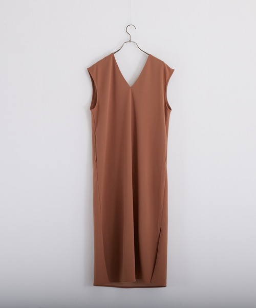 PAPAVER（パパヴェル）の「【PAPAVER】ジョーゼットポンチキーネック（ワンピース・レディース・ブラック/ブラウン/グレー・MEDIUM）」の13枚目の写真