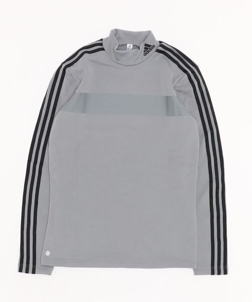 セール】スリーストライプス 長袖モックネックシャツ【adidas