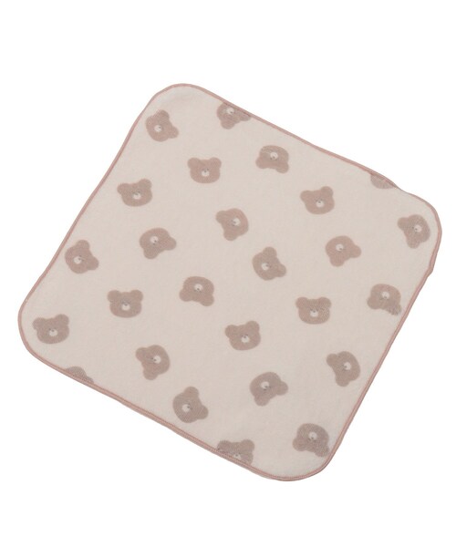 SHOO・LA・RUE（シューラルー）の「◆【シューラズー】タオルハンカチ（アニマル総柄）（ハンカチ/ハンドタオル・レディース・ライトグレー/ベビーピンク/サックスブルー・00）」の3枚目の写真