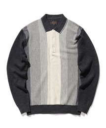 BEAMS PLUS | BEAMS PLUS / ストライプ ニット ポロシャツ(ポロシャツ)