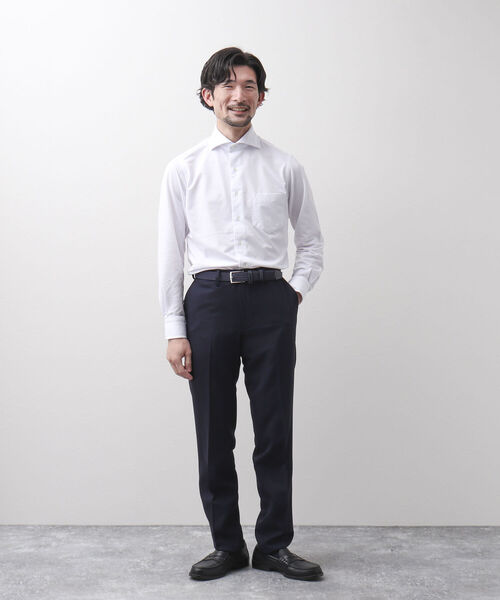 NOLLEY'S goodman（ノーリーズグッドマン）の「HGカノコ ストレッチ ドレスシャツ 無地 ストライプ ビジネスシャツ（ビジネスシャツ・メンズ・ライトブルー/ブルー系その他7/ホワイト/ブラック系その他・S/L/XL/M）」の5枚目の写真