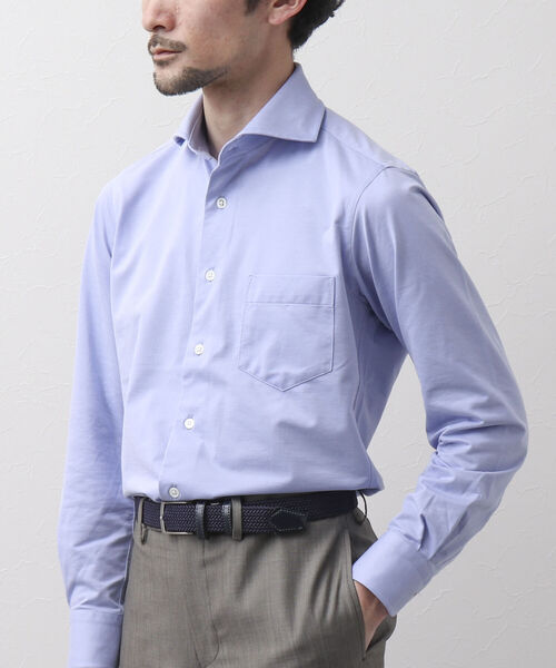 NOLLEY'S goodman（ノーリーズグッドマン）の「HGカノコ ストレッチ ドレスシャツ 無地 ストライプ ビジネスシャツ（ビジネスシャツ・メンズ・ライトブルー/ブルー系その他7/ホワイト/ブラック系その他・S/L/XL/M）」の6枚目の写真