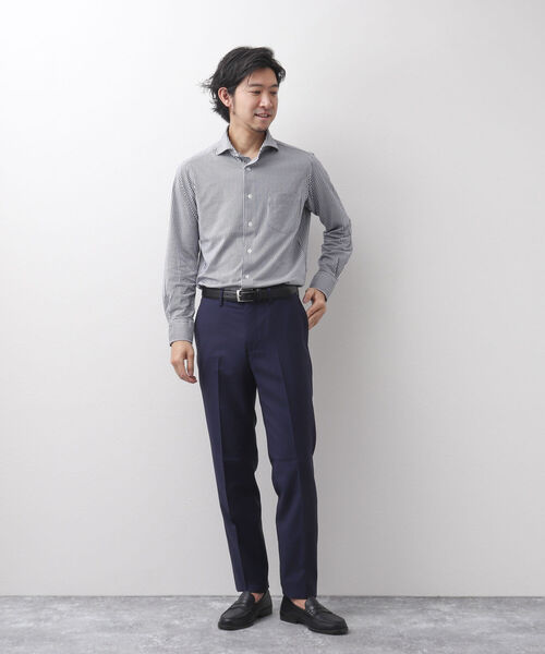 NOLLEY'S goodman（ノーリーズグッドマン）の「HGカノコ ストレッチ ドレスシャツ 無地 ストライプ ビジネスシャツ（ビジネスシャツ・メンズ・ライトブルー/ブルー系その他7/ホワイト/ブラック系その他・S/L/XL/M）」の10枚目の写真