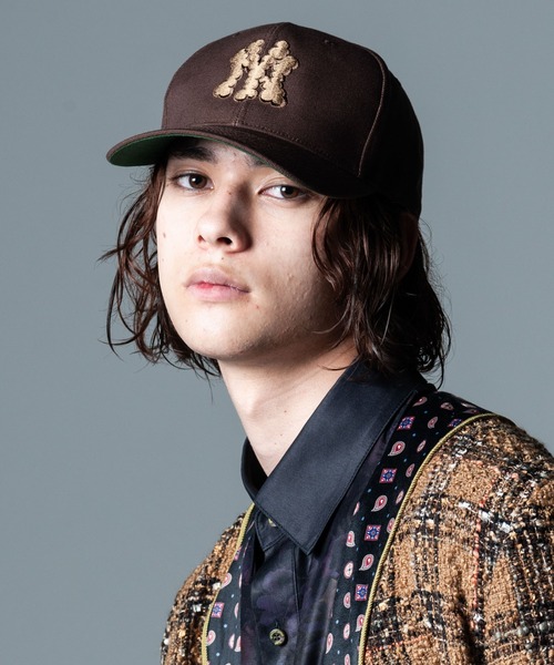 glamb(グラム)の「Cloudy NY Cap / クラウディニューヨークキャップ(キャップ・メンズ・ブラウン/ブラック/ネイビー・FREE)」の2枚目の写真