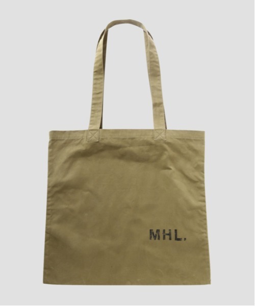 MHL.（エムエイチエル）の「PROOFED CANVAS（トートバッグ・レディース・オリーブ/ネイビー系1・FREE）」の9枚目の写真