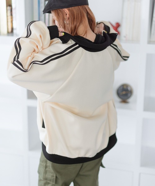 PBLIM（ページボーイリム）の「PAGEBOYLIM/トラックジャケット（その他アウター・レディース・ネイビー/カーキ/アイボリー・FREE）」の14枚目の写真