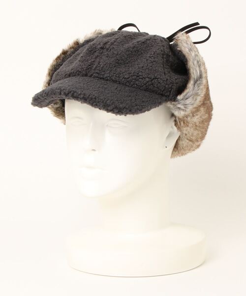 チチカカ（チチカカ）の「ボア×フェイクファーフライトキャップ（キャップ・レディース・キャメル/カーキ/チャコールグレー・FREE）」の7枚目の写真