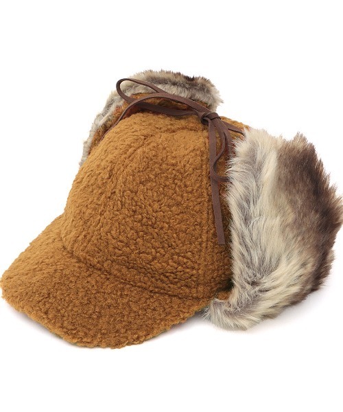 チチカカ（チチカカ）の「ボア×フェイクファーフライトキャップ（キャップ・レディース・キャメル/カーキ/チャコールグレー・FREE）」の18枚目の写真