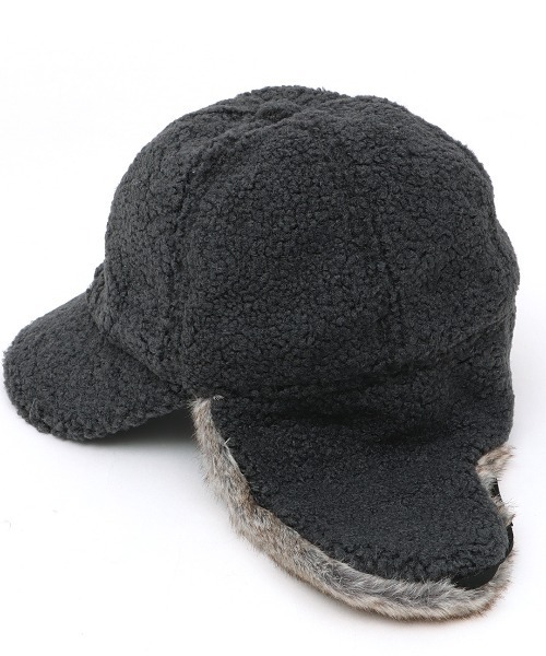 チチカカ（チチカカ）の「ボア×フェイクファーフライトキャップ（キャップ・レディース・キャメル/カーキ/チャコールグレー・FREE）」の15枚目の写真