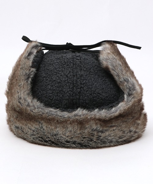 チチカカ（チチカカ）の「ボア×フェイクファーフライトキャップ（キャップ・レディース・キャメル/カーキ/チャコールグレー・FREE）」の13枚目の写真