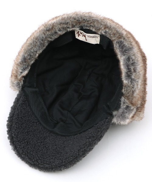 チチカカ（チチカカ）の「ボア×フェイクファーフライトキャップ（キャップ・レディース・キャメル/カーキ/チャコールグレー・FREE）」の12枚目の写真