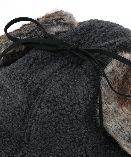 チチカカ（チチカカ）の「ボア×フェイクファーフライトキャップ（キャップ・レディース・キャメル/カーキ/チャコールグレー・FREE）」の10枚目の写真