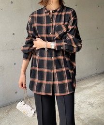 DouDou | チェックオーバーシャツ(シャツ/ブラウス)