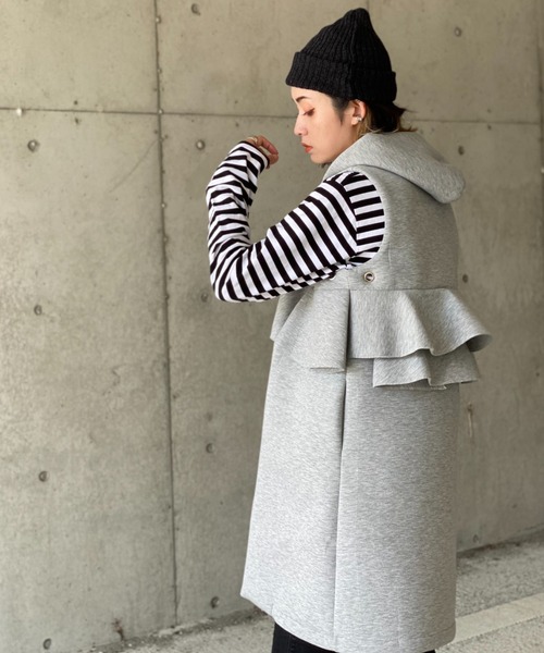 【ROKSANDA】PINK アストラカン調WOOLボア ロング ベスト ROKSANDA】PINK アストラカン調WOOLボア ロング ベスト