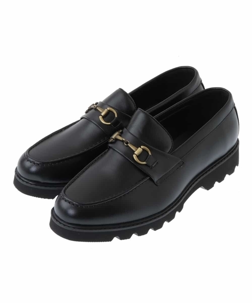 a.v.v（アーヴェヴェ）の「ビットローファー（ローファー・メンズ・ブラック・26/27）」の2枚目の写真