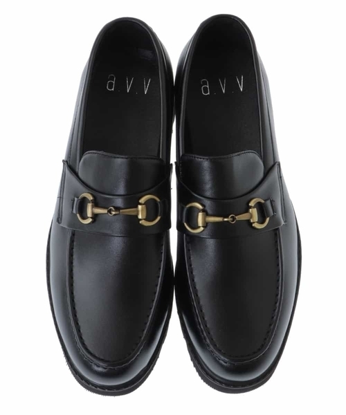 a.v.v（アーヴェヴェ）の「ビットローファー（ローファー・メンズ・ブラック・26/27）」の3枚目の写真