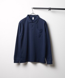 BEES BEAM（ビーズビーム）の「★BEES BEAM★ポケット付き アクティブ長袖ポロシャツ 吸水速乾 UVカット（ポロシャツ）」