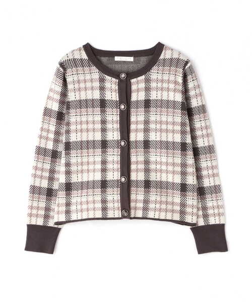 PROPORTION BODY DRESSING(プロポーションボディドレッシング)の「チェックJQカーディガン / 1212274502(カーディガン/ボレロ・レディース・ダークグレー/ホワイト系その他・SMALL/MEDIUM)」の13枚目の写真