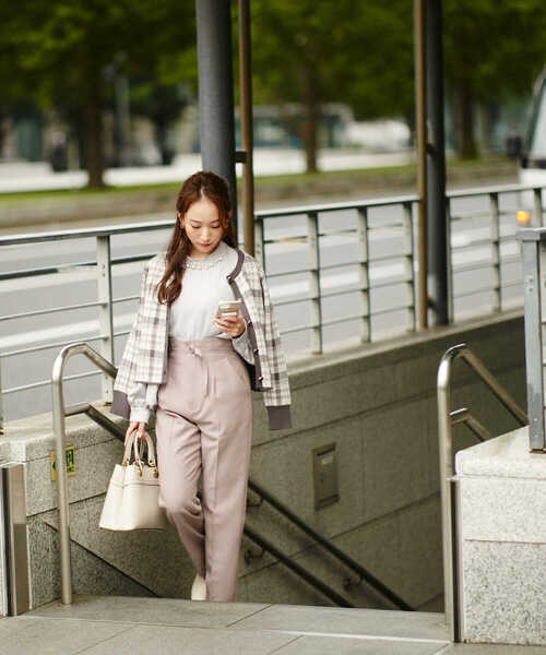 PROPORTION BODY DRESSING(プロポーションボディドレッシング)の「チェックJQカーディガン / 1212274502(カーディガン/ボレロ・レディース・ダークグレー/ホワイト系その他・SMALL/MEDIUM)」の15枚目の写真