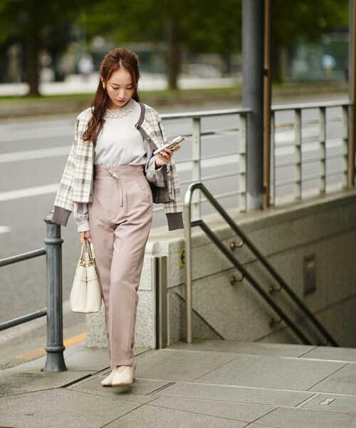 PROPORTION BODY DRESSING(プロポーションボディドレッシング)の「チェックJQカーディガン / 1212274502(カーディガン/ボレロ・レディース・ダークグレー/ホワイト系その他・SMALL/MEDIUM)」の16枚目の写真