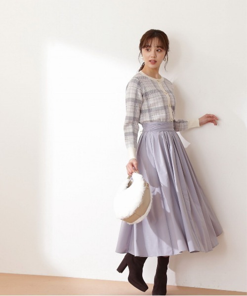 PROPORTION BODY DRESSING(プロポーションボディドレッシング)の「チェックJQカーディガン / 1212274502(カーディガン/ボレロ・レディース・ダークグレー/ホワイト系その他・SMALL/MEDIUM)」の1枚目の写真