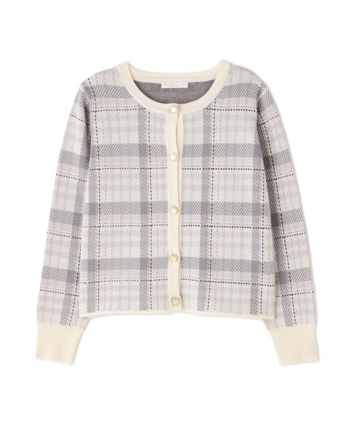 PROPORTION BODY DRESSING(プロポーションボディドレッシング)の「チェックJQカーディガン / 1212274502(カーディガン/ボレロ・レディース・ダークグレー/ホワイト系その他・SMALL/MEDIUM)」の5枚目の写真
