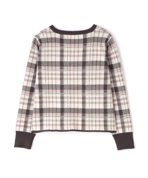 PROPORTION BODY DRESSING(プロポーションボディドレッシング)の「チェックJQカーディガン / 1212274502(カーディガン/ボレロ・レディース・ダークグレー/ホワイト系その他・SMALL/MEDIUM)」の8枚目の写真