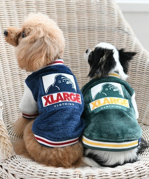 XLARGE（エクストララージ）の「XLARGE/オージーフリーススタジャン（ペットウェア・メンズ・ネイビー/グリーン・2L/3L/S/M/L/XS）」の4枚目の写真