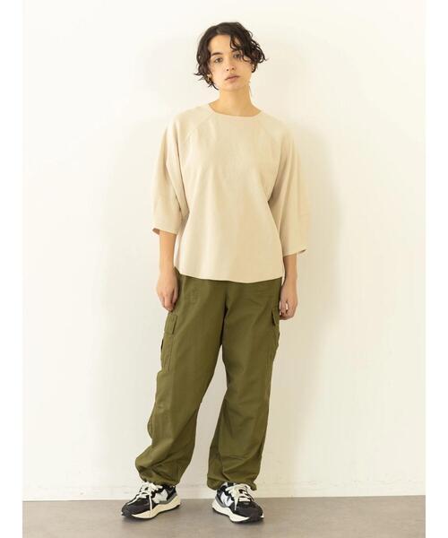 koe(コエ)の「ライト段ボールランタンスリーブPO*(Tシャツ/カットソー・レディース・ブラック/ブルー/アイボリー/パープル・FREE)」の22枚目の写真