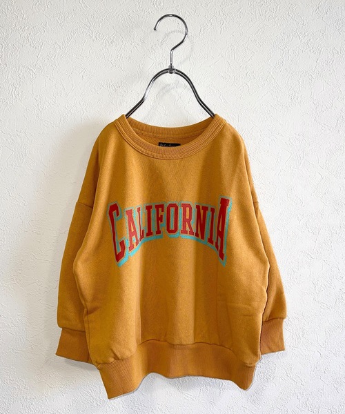 Life Support Products（ライフサポートプロダクツ）の「ウラケカレッジプリントトレーナー（80～150cm）（スウェット・キッズ・ライトブルー/ベージュ/レッド/オフホワイト/マスタード/チャコール・90/100/110/120/80/130/95/140/150）」の5枚目の写真