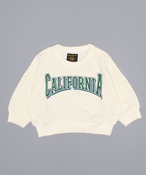 Life Support Products（ライフサポートプロダクツ）の「ウラケカレッジプリントトレーナー（80～150cm）（スウェット・キッズ・ライトブルー/ベージュ/レッド/オフホワイト/マスタード/チャコール・90/100/110/120/80/130/95/140/150）」の7枚目の写真