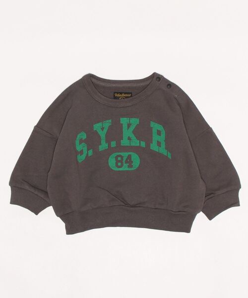 Life Support Products（ライフサポートプロダクツ）の「ウラケカレッジプリントトレーナー（80～150cm）（スウェット・キッズ・ライトブルー/ベージュ/レッド/オフホワイト/マスタード/チャコール・90/100/110/120/80/130/95/140/150）」の8枚目の写真