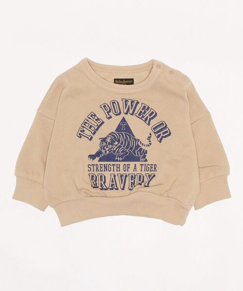 Life Support Products（ライフサポートプロダクツ）の「ウラケカレッジプリントトレーナー（80～150cm）（スウェット・キッズ・ライトブルー/ベージュ/レッド/オフホワイト/マスタード/チャコール・90/100/110/120/80/130/95/140/150）」の12枚目の写真