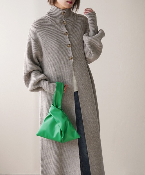 IAMUSE（アイアミューズ）の「アルパカタッチロングニット S0713【IAMUSE】（ワンピース・レディース・杢グレー/モカ/ブラック・FREE）」の18枚目の写真